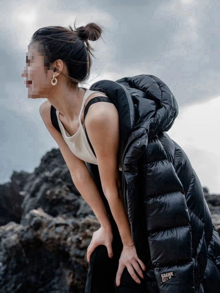 Womens Long Winter Down Jacket